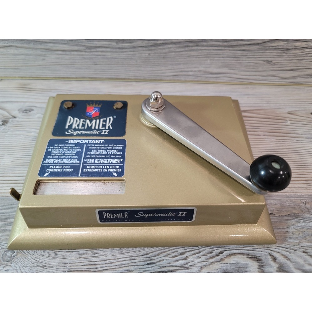 premier supermatic ll cigarette machine gold Robert Burton associayes ltd